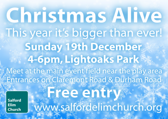 Christmas Alive | Sunday 19th December | 4-6pm, Lightoaks Park