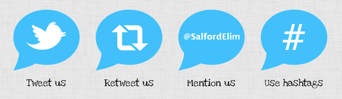 Tweet us | Retweet us | Mention us | Use hashtags
