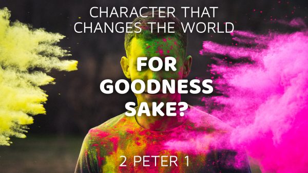 Character That Changes The World: For Goodness Sake?